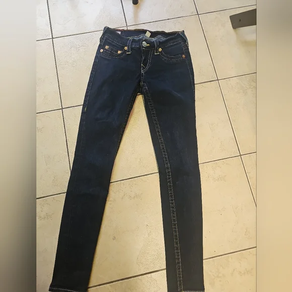 True Religion Dark Navy Skinny Jeans for Women - Picture 3 of 5